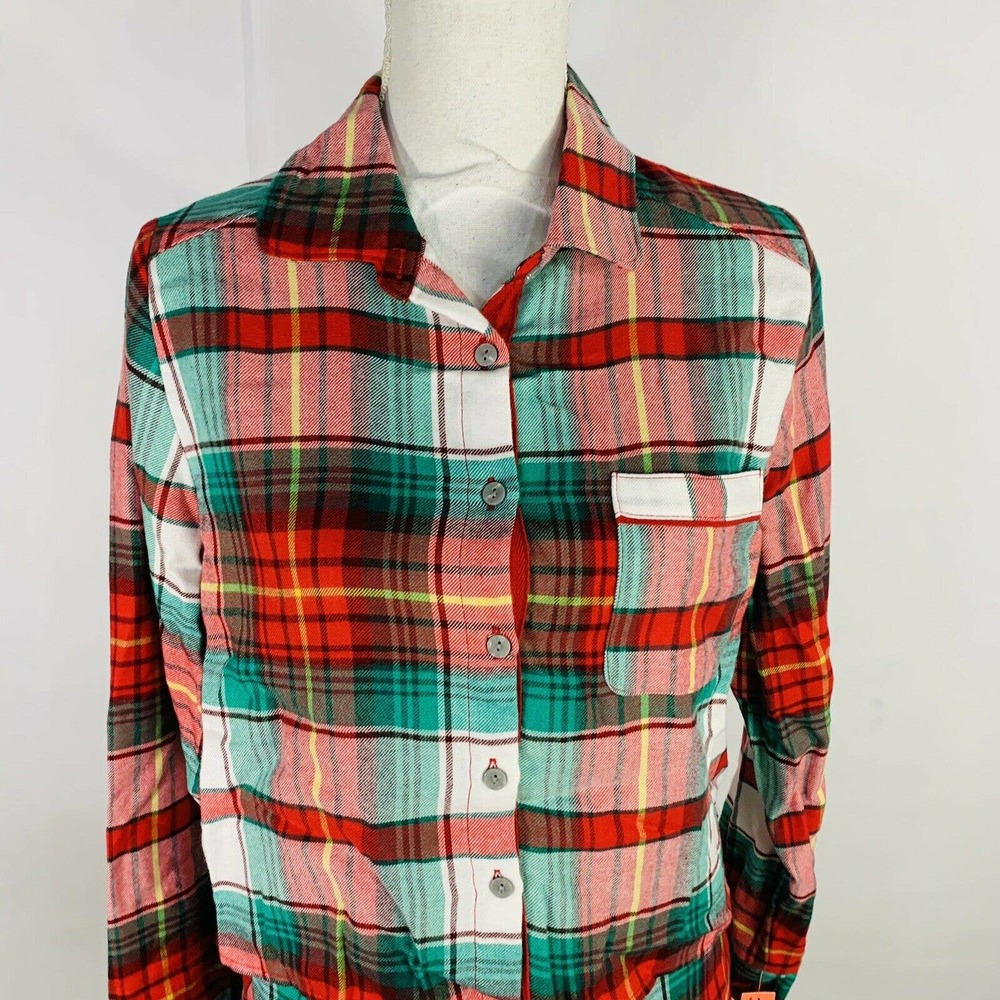 Colsie 2pc Plaid Pajama Set Red Sz Small NWT - Picture 3 of 8